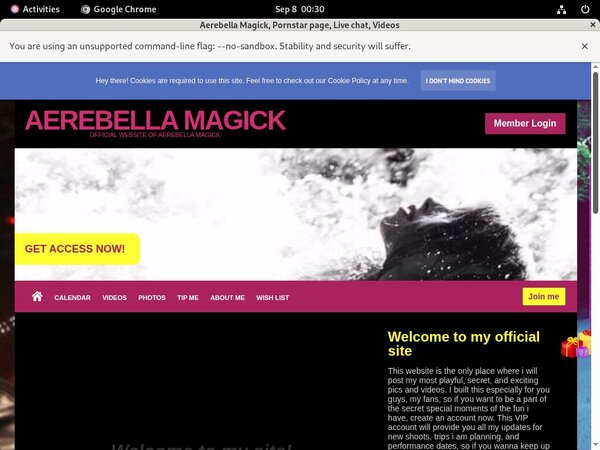 Aerebella Magick Sign Up