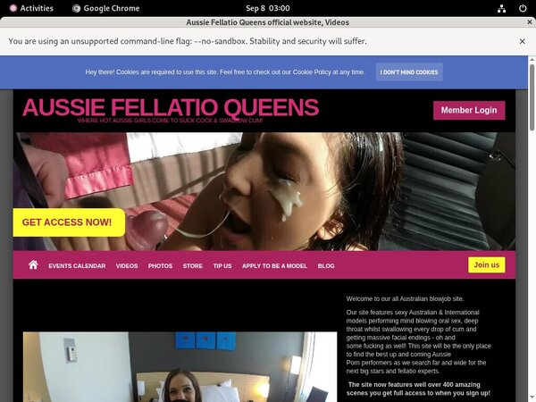 Aussiefellatioqueens.com Valid Account