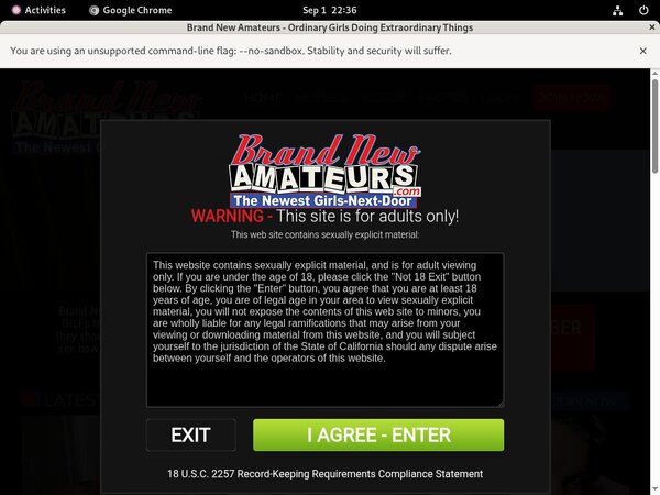 Brand New Amateurs Benutzername