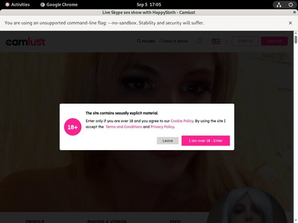 Camlust.com Login Password