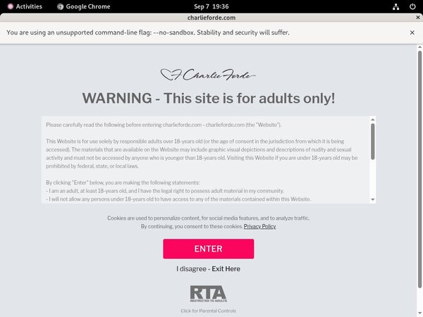 Charlieforde.com Limited Rate