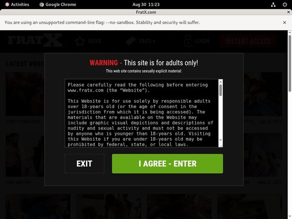 Fraternityx.com Sign Up Link