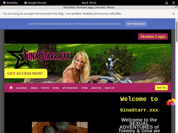 Free Gina Starr Trial Account Free Gina Starr Trial Account