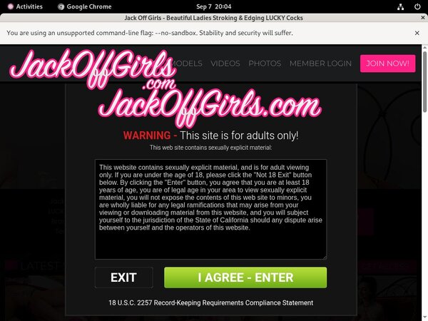 Free Jackoffgirls Discount Offer