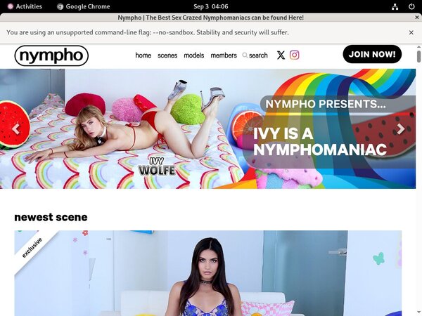 Free Nympho Premium Passwords