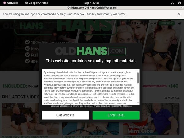 Free Oldhans Porn