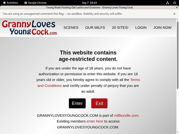 Grannylovesyoungcock.com Mobile Passwords