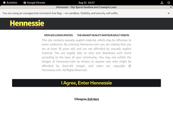 Hennessie Limited Sale