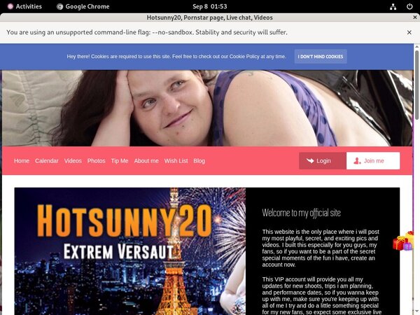 Hotsunny20 Usernames