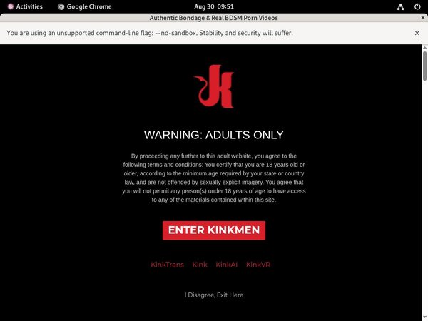 Kinkmen.com Pass Codes