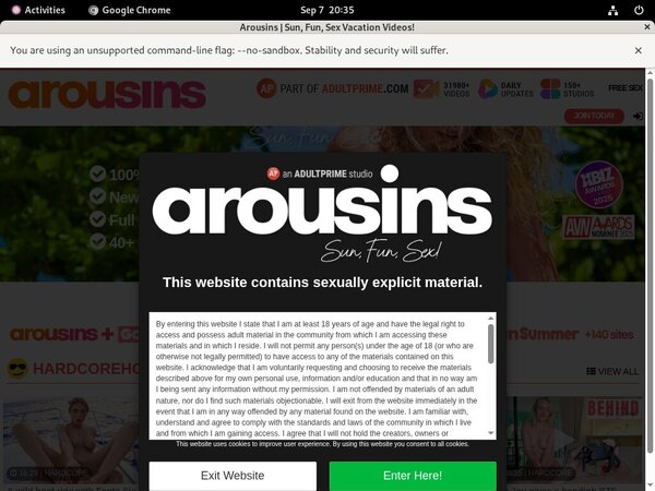 Limited Arousins.com Deal