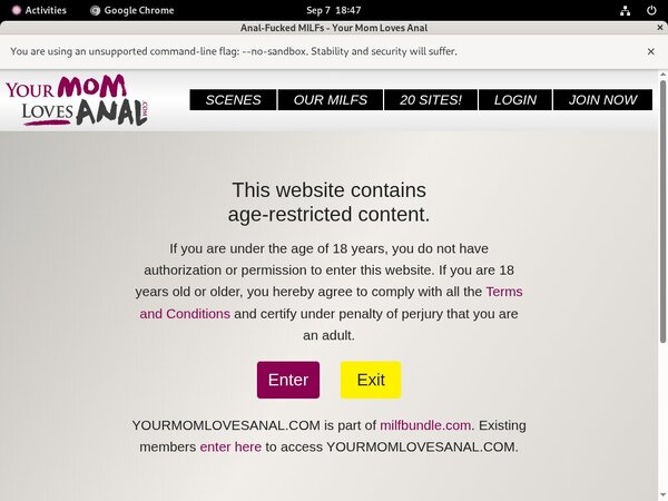 Logins For Yourmomlovesanal.com