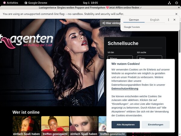Lust Agenten Webcams