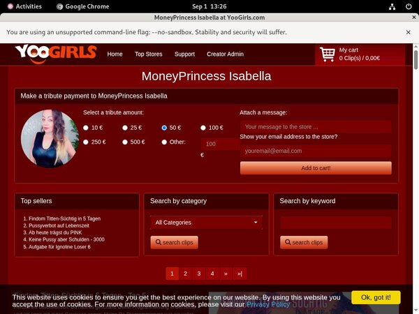 Moneyprincess Isabell Site Rip Url