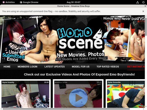 Register For Homoscene.com