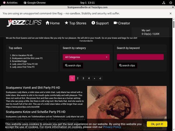 Scat Queens Berlin Gratis Password