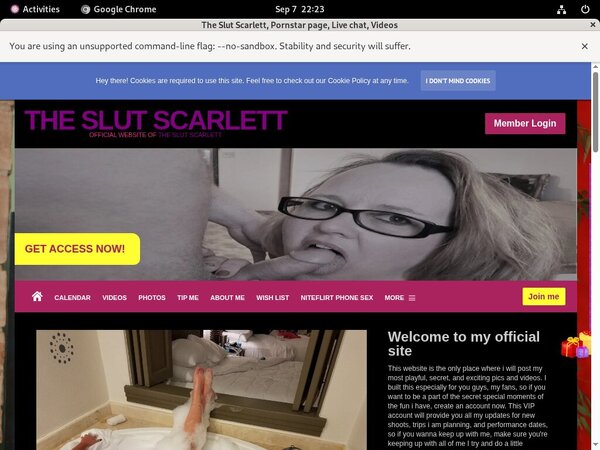 The Slut Scarlett Password Premium