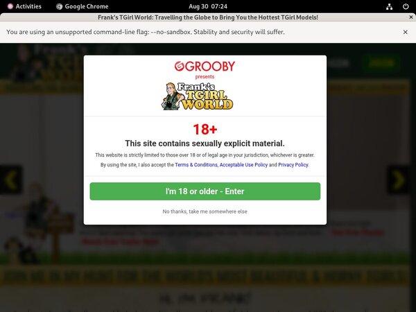 Franks-tgirlworld.com Account Paypal