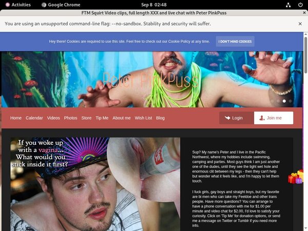 Get A Free Peterpinkpuss.com Membership Get A Free Peterpinkpuss.com Membership